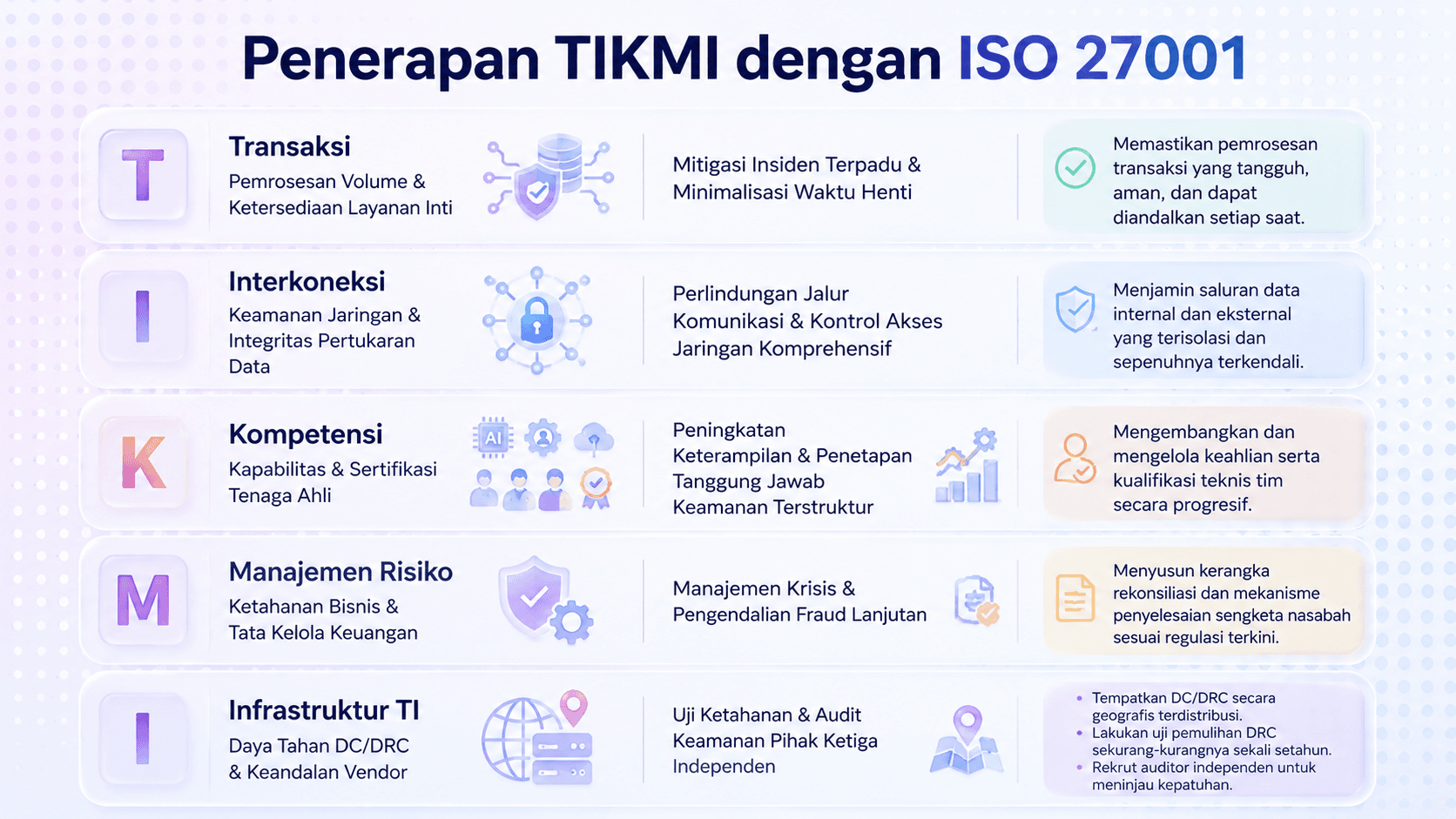 TIKMI bank Indonesia, apa itu TIKMI, manfaat pemenuhan TIKMI, penyelenggara jasa sistem pembayaran, sistem pembayaran Indonesia, peraturan bank Indonesia, osi Konsultan, iso 27001, iso 20000-1