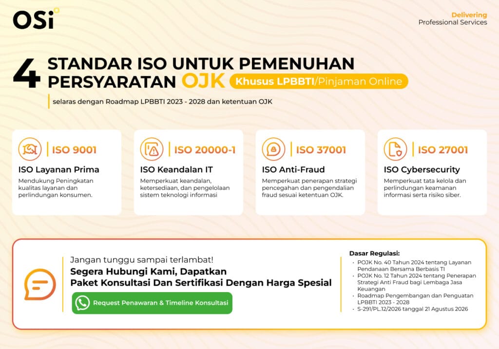 Pemenuhan Persyaratan ISO untuk OJK - LPBBTI